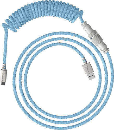 HyperX USB-C Coiled Cable Light Blue-White 6J680AA