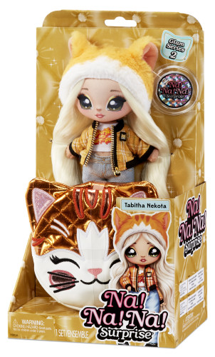 2-in-1 Fashion Doll and Purse Glam Series 2- Tabitha Nekota (Tabby Cat) 579267EUC